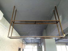 Металлическая конструкция: Полка с крепежом в потолок в стиле Лофт